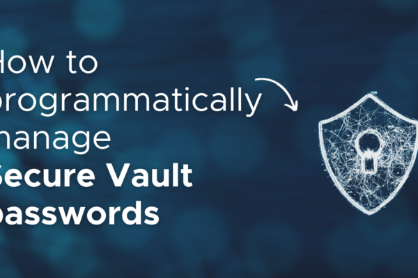 How to programmatically manage Secure Vault passwords - WSO2 tutorial